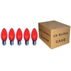  C9 Red Twinkle Bulbs 7 Watt (Case of 500)