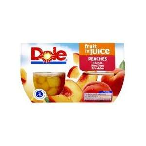 Dole Fruit Bowl Peaches In Juice 4X113g x 4  Grocery 