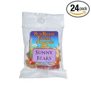 Sunridge Farms Organic Sunny Bears, 1 Ounce Bags (Pack of 24)  