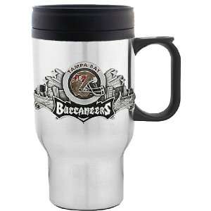  NFL Travel Mug   Pewter Emblem Buccaneers Sports 