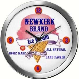 NEWKIRK 14 Inch Ice Cream Metal Clock Quartz Movement 