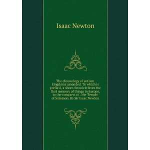   of . the Temple of Solomon. By Sir Isaac Newton. Isaac Newton Books