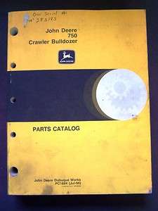 John Deere 750 Ind. Crawler Bulldozer Parts Manual  