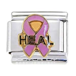  Heal Breast Cancer Ribbon Italian Charm Jewelry