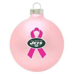   New York Jets Breast Cancer Awareness Pink Ornament