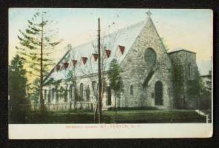 1913 Reformed Church Mount Mt. Vernon NY Postcard  