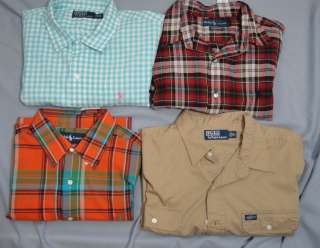   Lauren Polo Short Sleeve Button Down Shirts  Assorted Colors & Sizes