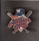 2002 MLB ALL STAR GAME HAT PIN BACK BUTTON BREWERS Cr