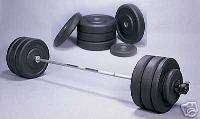 275 lb Olympic Bumper Weights with 1500 lb Capacity Bar  