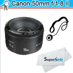  Canon EF 50mm f/1.8 II Camera Lens + Accessory Kit Camera 