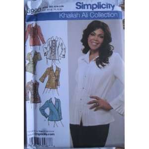  SIMPLICITY PATTERN 3990 WOMENS SHIRT WITH FRONT 