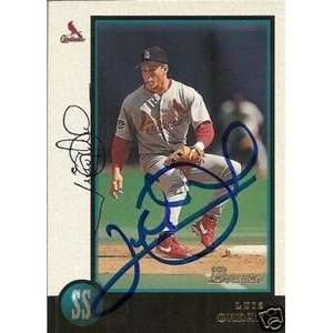  Luis Ordaz Signed St. Louis Cardinals 1998 Bowman Card 