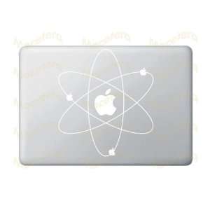  Atomic Apple   WHITE   Vinyl Laptop or Macbook Decal 