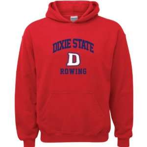  Dixie State Red Storm Red Youth Rowing Arch Hooded 