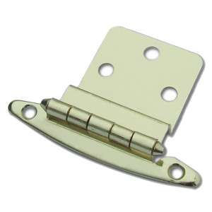   of 10 Gatehouse Polished Brass Non Spring Inset Cabinet Hinges  