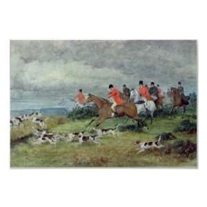  Fox Hunting in Surrey, 19th century Posters
