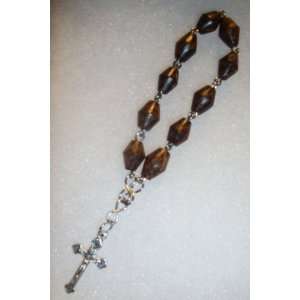  5 1/8 Long Pocket Rosary hand folded .035 SS Wire with 
