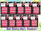 New Style Nail art Stencil   1 set (11pcs) Fast and Easy to Use BUY 2 