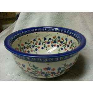  Polish Pottery Stoneware Bowl 7 ¼ In. 46 Oz. Everything 