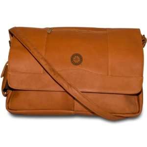  Pangea Tan Leather Laptop Messenger Bag   Seattle Mariners 