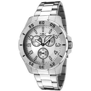  Mens Invicta II Silver Dial Stainless Steel Sports 