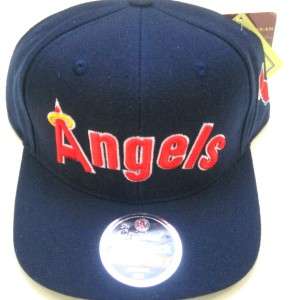 MLB California Angels American Needle Second Skin Snapback Cap Navy 