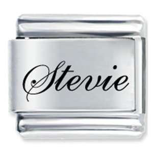    Edwardian Script Font Name Stevie Italian Charms Pugster Jewelry