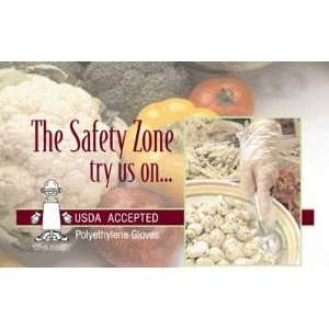 Safety Zone Polyethylene Food Service Gloves, Small, Powder free, 1000 