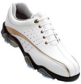 Footjoy Synr G Mens Closeout Golf Shoes Wht/Gold #53933  