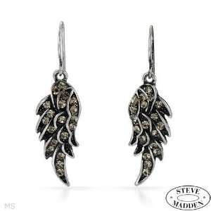 STEVE MADDEN Majestic Earrings With Genuine Crystals in Metallic Base 