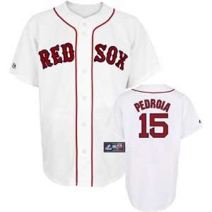   Red Sox #15 Dustin Pedroia Home Replica Jersey