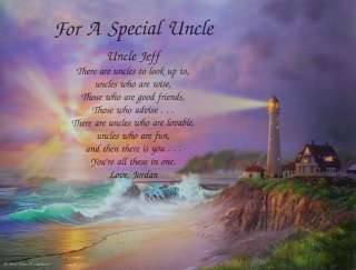 FOR A SPECIAL UNCLE PERSONALIZED POEM BIRTHDAY GIFT  