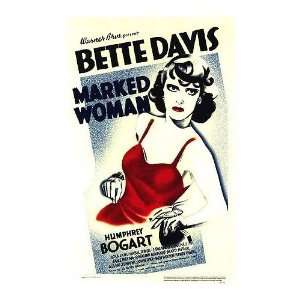  Marked Woman Movie Poster, 11 x 17 (1937)