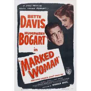 Marked Woman (1937) 27 x 40 Movie Poster Style C 