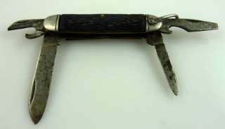 Vintage Camillus Four Blade Pocket Knife T29 GREAT  
