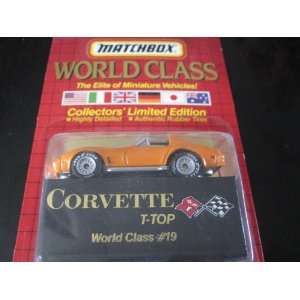 Corvette T top (Orange) Matchbox World Class Red Card Series #3 (1990)