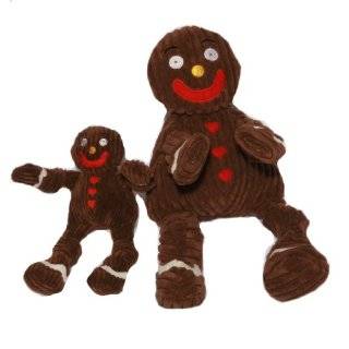 HuggleHounds Holiday Knotties Gingy Gingerbread Man Dog Toy   Mini by 