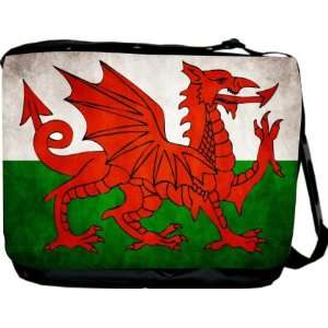  Rikki KnightTM Wales Flag Messenger Bag   Book Bag 