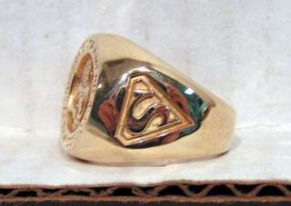 1995 SUPERMAN/Supermen of America 10KT GOLD Ring  