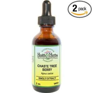  Health & Herbs Remedies Chaste Tree Berry, 1 Ounce Bottle (Pack of 2