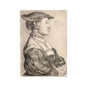   5cm) Acrylic Keyring Wenceslaus Hollar   Anne of Cleves (.) (State 2