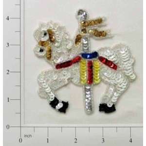  Horse Applique   White   Small *On Sale 