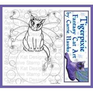  Bubble Fairy Cat Unmounted Rubber Stamp 