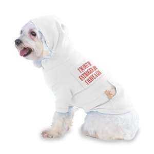   GUN Hooded (Hoody) T Shirt with pocket for your Dog or Cat SMALL White