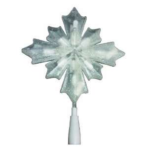   Snowflake Frosted 12 White Twinkle, 8 Inch 