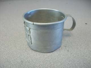 Vintage Aluminum Baby Cup with U.S Capital Building  