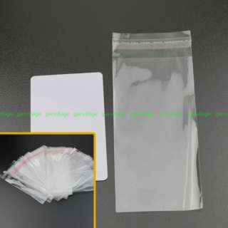 100 x Clear Self Adhesive Seal Plastic JEWELRY Spare Retail Packing 