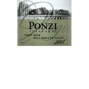  2008 Ponzi Pinot Noir Willamette Valley 750ml Grocery 