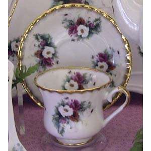 Poppy Cup and Saucer  2 Sets 