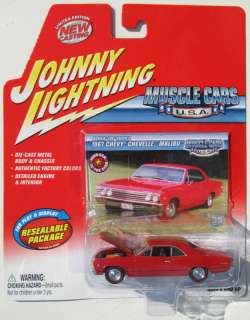 JOHNNY LIGHTNING MUSCLE CARS 1967 CHEVELLE MALIBU #35  